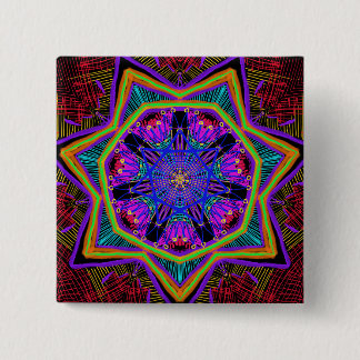 Macaron Carré 5 Cm Magnifique mandala