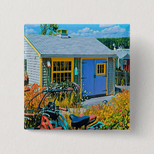 Macaron Carré 5 Cm Magnifique peinture cycliste