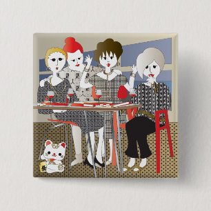 Macaron Carré 5 Cm Mah Jongg MAHJ !