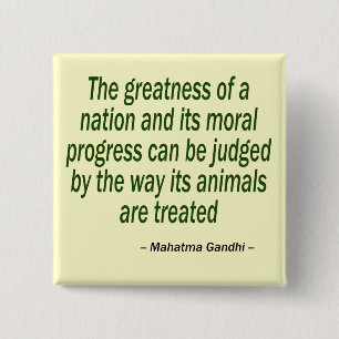 Macaron Carré 5 Cm Mahatma Gandhi Quote