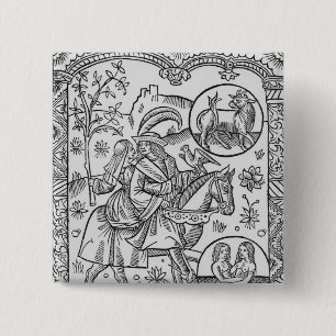 Macaron Carré 5 Cm Mai, du "DES Bergers d'Almanach", 1491