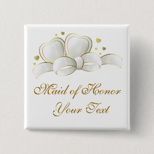 Macaron Carré 5 Cm Maid of Honor Pin