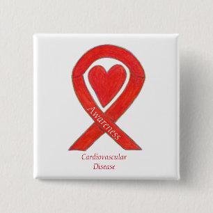 Macaron Carré 5 Cm Maladie cardio-vasculaire Sensibilisation au coeur