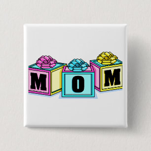 Macaron Carré 5 Cm Maman (blocs)