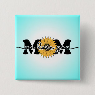 Macaron Carré 5 Cm Maman I Love You Mother's Day-43250
