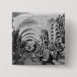 Macaron Carré 5 Cm Mamans des catacombes de Palerme, Italie