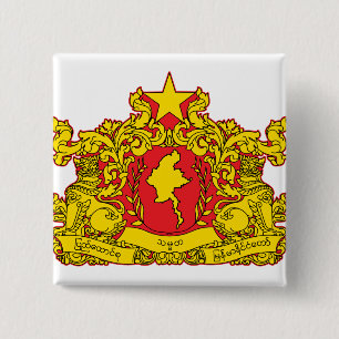 Macaron Carré 5 Cm Manteau de Myanmar de détail de bras