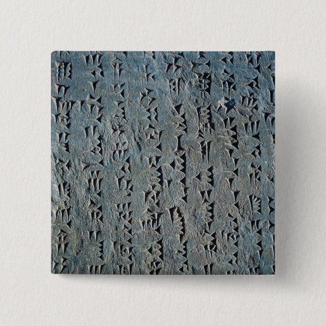 Macaron Carré 5 Cm Manuscrit cunéiforme (Devant)