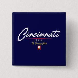 Macaron Carré 5 Cm Manuscrit de Cincinnati
