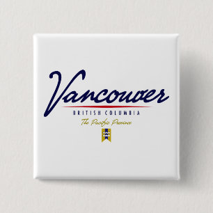 Macaron Carré 5 Cm Manuscrit de Vancouver