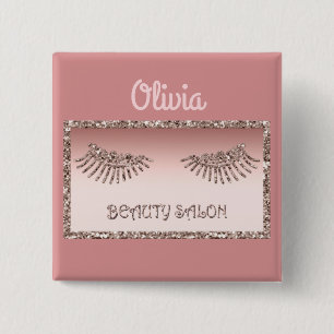 Macaron Carré 5 Cm Maquillage Artiste Yeux Lashes Parties scintillant