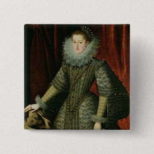 Macaron Carré 5 Cm Margarita de la Reine de l'Autriche, 1609 (huile