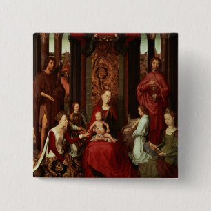 Macaron Carré 5 Cm Mariage mystique de St Catherine et d'autres