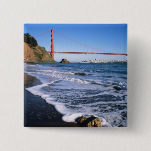 Macaron Carré 5 Cm Marin Headlands, Golden Gate Bridge ; San