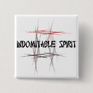 Macaron Carré 5 Cm Martial Arts Indomitable Spirit