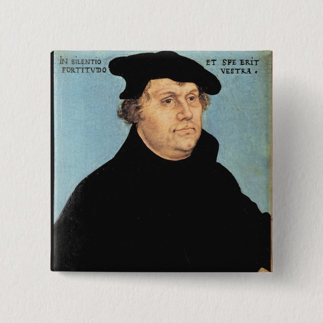 Macaron Carré 5 Cm Martin Luther, c.1532 (Devant)