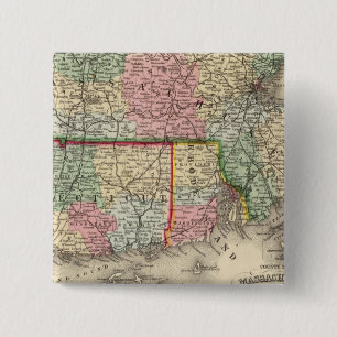 Macaron Carré 5 Cm Mass, Conn, RI Map by Mitchell