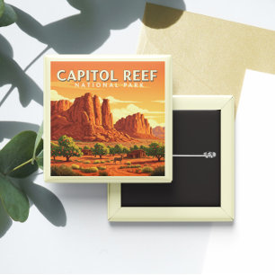 Macaron Carré 5 Cm Massachusetts vintages de Boston