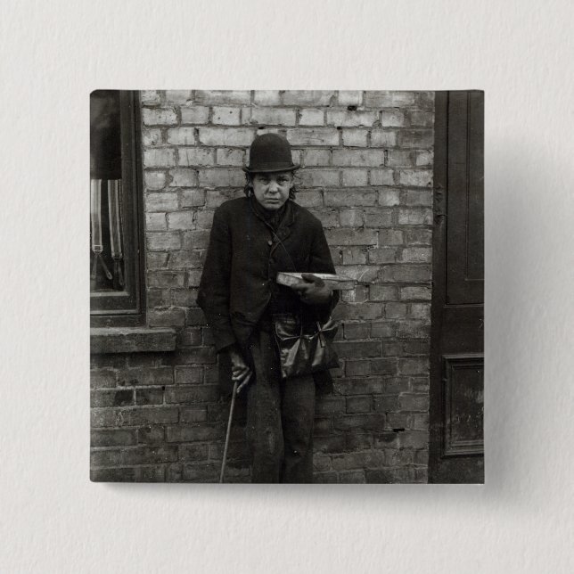 Macaron Carré 5 Cm Match-Vendeur. c.1900 (Devant)