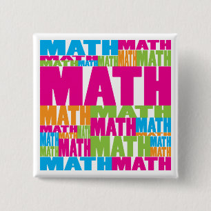 Macaron Carré 5 Cm Maths colorées