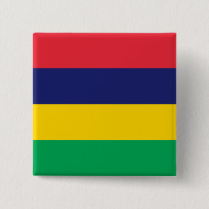 Macaron Carré 5 Cm Mauritius Flag