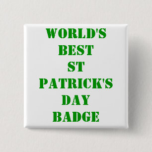 Macaron Carré 5 Cm Meilleure Saint Patrick du monde