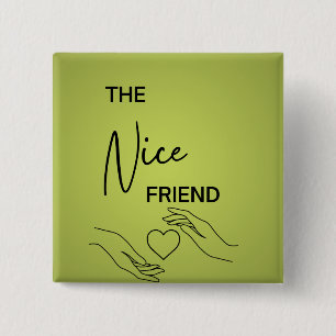 Macaron Carré 5 Cm Meilleures broches d'ami