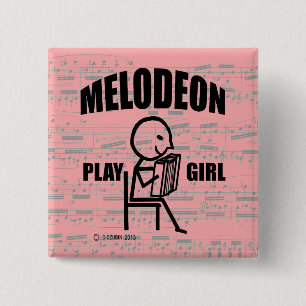 Macaron Carré 5 Cm Mellophone Play Girl