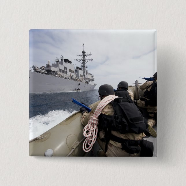 Macaron Carré 5 Cm Membres de la visite, conseil, recherche (Devant)