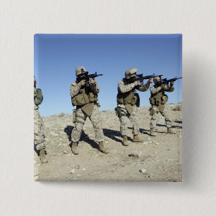 Macaron Carré 5 Cm Membres de l'équipe de transition militaire