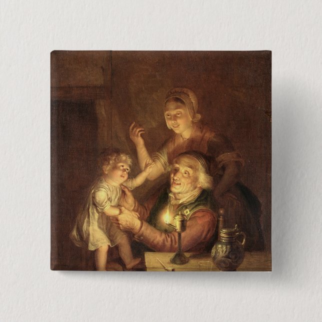 Macaron Carré 5 Cm Même (Devant)