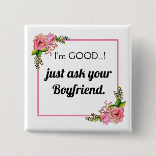 Macaron Carré 5 Cm Mème drôle Naughty Girl Mauvais Humour Nouveauté