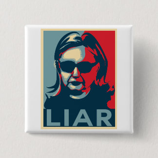 Macaron Carré 5 Cm Menteur Anti-Hillary Clinton