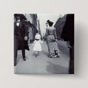 Macaron Carré 5 Cm Mère 1880 + Fille à Boston