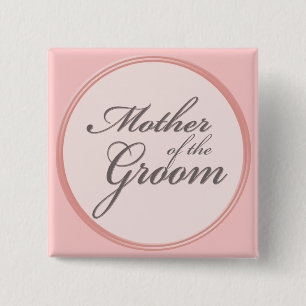 Macaron Carré 5 Cm Mère rose-clair de gris de charbon de bois du