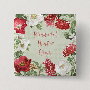 Macaron Carré 5 Cm Merveilleuses journées d'hiver