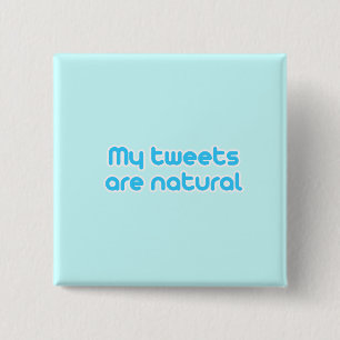 Macaron Carré 5 Cm Mes tweets sont naturels