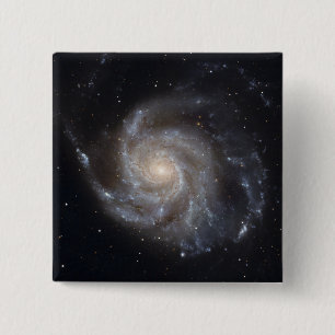 Macaron Carré 5 Cm Messier 101, la galaxie Pinwheel