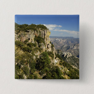 Macaron Carré 5 Cm Mexique, État de Chihuahua, Copper Canyon. CECI