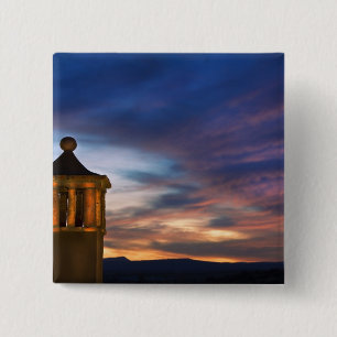 Macaron Carré 5 Cm Mexique, San Miguel de Allende. Coucher de soleil 