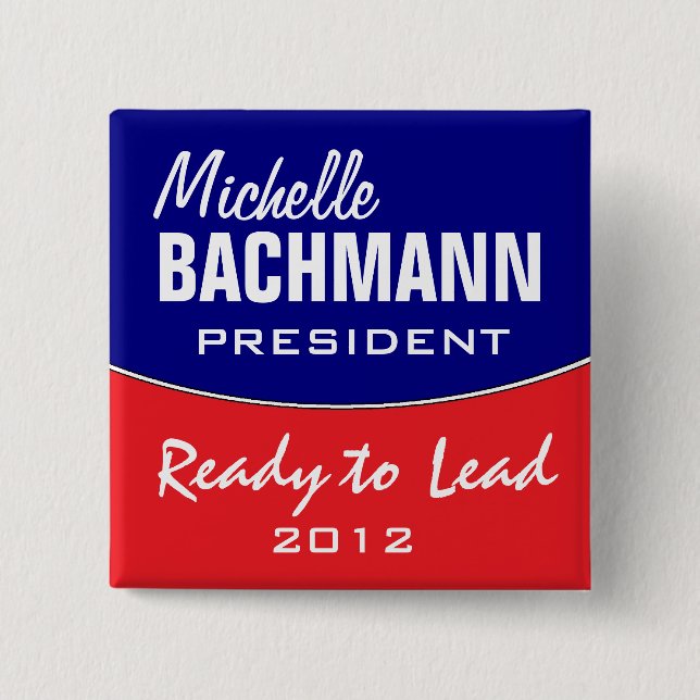 Macaron Carré 5 Cm Michelle Bachmann 2012 (Devant)