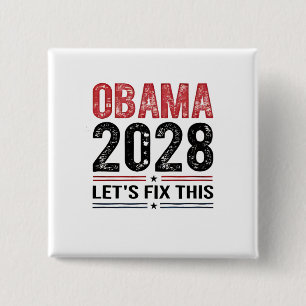 Macaron Carré 5 Cm Michelle Obama pour le président Obama 2028