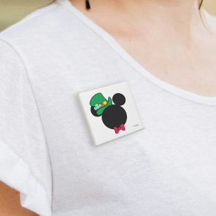 Macaron Carré 5 Cm Mickey   Icône de la Saint-Patrick