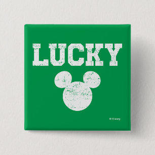 Macaron Carré 5 Cm Mickey Mouse chanceux Saint-Patrick