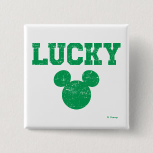 Macaron Carré 5 Cm Mickey Mouse chanceux Saint-Patrick