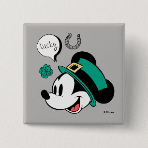Macaron Carré 5 Cm Mickey Mouse   Chanceux vous