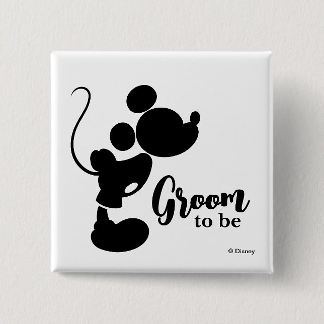 Macaron Carré 5 Cm Mickey Mouse Groom (Devant)