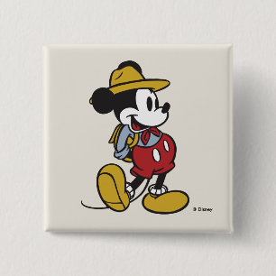 Macaron Carré 5 Cm Mickey Mouse Mickey en plein air