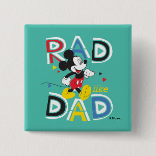 Macaron Carré 5 Cm Mickey Mouse   Radical comme Papa