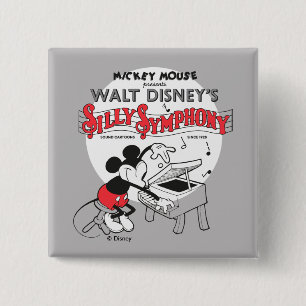 Macaron Carré 5 Cm Mickey Silly Symphony vintage